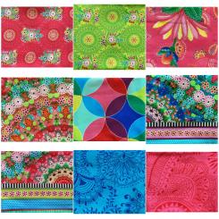 Oaki Doki Baumwollstoff Webware "Flower Power" 50x70cm 