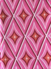 Oaki Doki Baumwollstoff Webware "Mädchen" 50x70cm Rauten Pink Rauten Pink