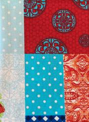 Oaki Doki Baumwollstoff Webware "Romantic" 50x70cm Patchwork Blumen Patchwork Blumen