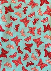 Oaki Doki Baumwollstoff Webware "Romantic" 50x70cm Schmetterlinge Schmetterlinge