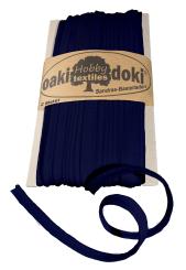 Oaki Doki Paspelband / Biesenband Tricot de Luxe Jersey  2m Ø 3mm 009-Marineblau 009-Marineblau