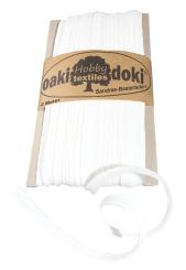Oaki Doki Paspelband / Biesenband Tricot de Luxe Jersey  2m Ø 3mm 300-Weiß 300-Weiß