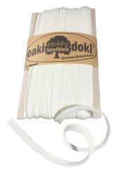 Oaki Doki Paspelband / Biesenband Tricot de Luxe Jersey  2m Ø 3mm 320-Ecru 320-Ecru