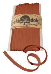 Oaki Doki Paspelband / Biesenband Tricot de Luxe Jersey  2m Ø 3mm 948-Terrakotta 948-Terrakotta