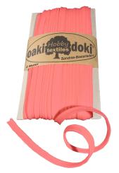 Oaki Doki Paspelband / Biesenband Tricot de Luxe Jersey  2m Ø 3mm 953-Neonpink 953-Neonpink