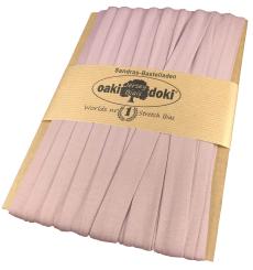 Oaki Doki Schrägband / Einfassband Tricot de Luxe Jersey gefalzt 25m x 20mm 010-Lachs Hell 010-Lachs Hell