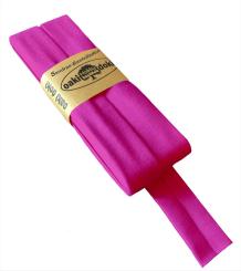 Oaki Doki Schrägband / Einfassband Tricot de Luxe Jersey gefalzt 3m x 20mm 017-Pink 017-Pink
