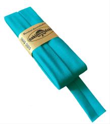 Oaki Doki Schrägband / Einfassband Tricot de Luxe Jersey gefalzt 3m x 20mm 475-Helltürkis 475-Helltürkis