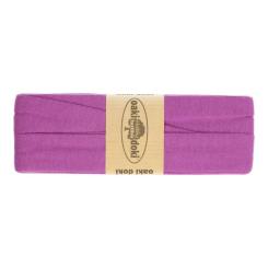 Oaki Doki Schrägband / Einfassband Tricot de Luxe Jersey gefalzt 3m x 20mm 820-Veilchen 820-Veilchen