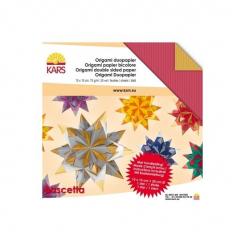 Origami Bascetta Stern Duo rot/gold 15X15cm/30Stk. 