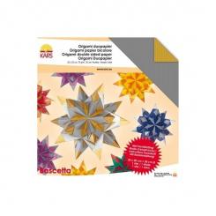 Origami Bascetta Stern Duo silber/gold 20x20cm 