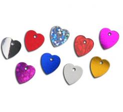 Pailletten Herzen im Beutel ca. 20g Höhe 11mm 
