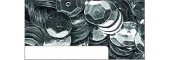 Pailletten Metallic im Blister 1400 Stück ø 6mm Silber Silber