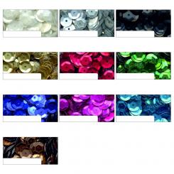 Pailletten Satiniert im Döschen 500 Stück ø 6mm 