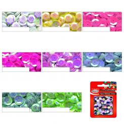 Pailletten irisierend rund ø 6mm im Blister 1400 Stück 