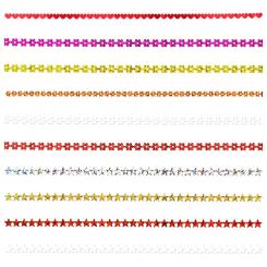 Paillettenband Herzen /Sterne 6mm/5m 