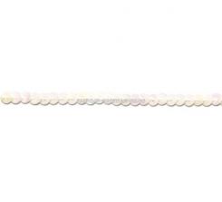 Paillettenband auf der Rolle Ø3mm/8m, weiß irisierend 