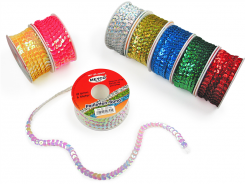 Paillettenband auf der Rolle Ø6mm / 6m 