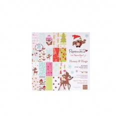 Papermania Papier Set festive frolics 40 tlg. 15,2x15,2cm 