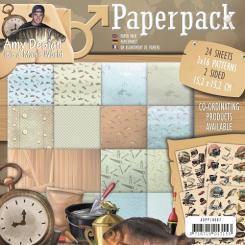 Paperpack - 15,2 x 15,2cm - Amy Design - Es ist ein Mans World – 170gr - 