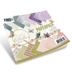 Paperpack - 15,2 x 15,2cm - Precious Marieke – Beautiful Butterflies – 170gr - 