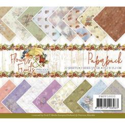 Paperpack - 15,2 x 15,2cm - Precious Marieke – Flowers and Fruits – 170gr - 