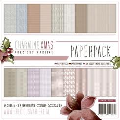 Paperpack - 15,2 x 15,2cm - Precious Marieke - Charming Weihnachten – 170gr - 