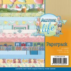 Paperpack - 15,2 x 15,2cm - Yvonne Creations - Active Life – 170gr - 