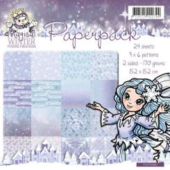 Paperpack - 15,2 x 15,2cm - Yvonne Creations - Zauberhafte Winter – 170gr - 