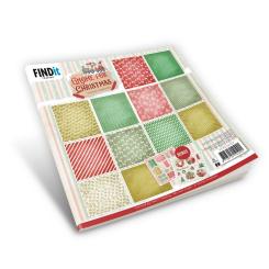 Paperpack - 20,3 x 20,3 cm - Yvonne Creations - Gnome for Christmas - Design – 170gr - 