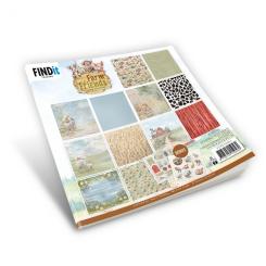 Paperpack - 20,3 x 20,3 cm - Yvonne Creations - Farm Friends - Design – 170gr - 