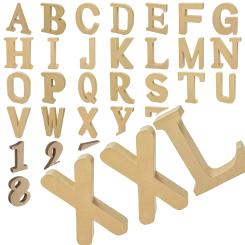 Papp Buchstaben und Zahlen "Kunterbunt XXL" H25 x T4cm 