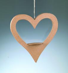 PappArt Rahmen Hänger mit Stand Herz 
