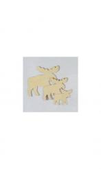 Pappart 2D-Element Elch 7cm 