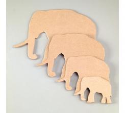 Pappart 2D-Element Elefant 15cm 