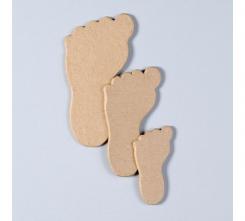 Pappart 2D-Element Fussabdruck 13x6,8cm 