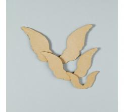 Pappart 2D-Engelsflügelpaar 9 cm 