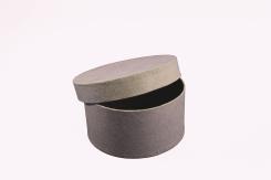 Pappart / Pappmachee Dose Rund 9,5 x 5,1cm 
