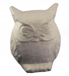 Pappart / Pappmachee Eule 16,2 x 20,6cm 