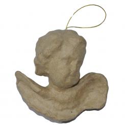 Pappart / Pappmachee Figur "Putte" L:6 B:10 H:9 cm 