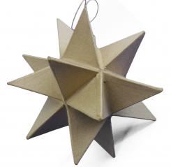 Pappart / Pappmachee Moravian Stern 21cm 