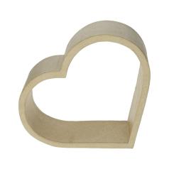 Pappart / Pappmachee Rahmen "Herz" seitlich stehend 21 x 20 x 7  x 1 cm 21 x 20 x 7  x 1 cm