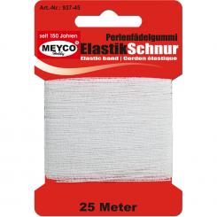 Perlenfädelgummi 25 m -weiß- 