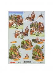 Pickup 3D Etappenbogen Katze & Hase 