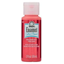 Plaid FolkArt Enamel Glas- und Keramikfarbe 59ml Metallic Cherry Frost Metallic Cherry Frost