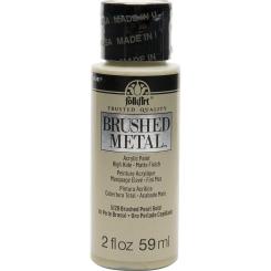 Plaid Folkart - Brushed Metal Acrylfarbe - 59ml Pearl Gold / Perlgold Pearl Gold / Perlgold