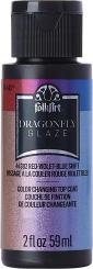 Plaid Folkart - Dragonfly Glaze Glitzer Lack - 59ml Red-Violet-Blue Shift / Rot-Violett-Blau Red-Violet-Blue Shift / Rot-Violett-Blau