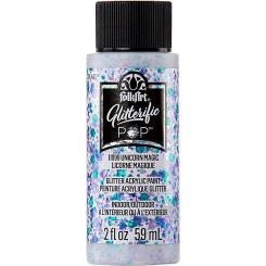 Plaid Folkart - Glitterific POP Acrylfarbe - 59ml Unicorn Magic / Einhorn Magie Unicorn Magic / Einhorn Magie
