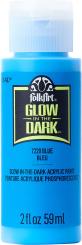 Plaid Folkart - Glow-In-The-Dark Nachtleucht Farbe - 59ml Blue / Blau Blue / Blau