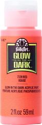 Plaid Folkart - Glow-In-The-Dark Nachtleucht Farbe - 59ml Red / Rot Red / Rot